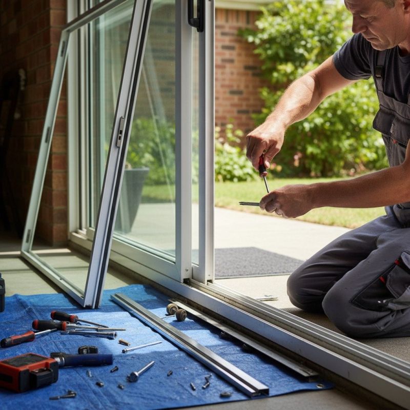 Sliding Door Track Repair in Kansas City, KS