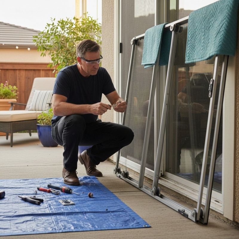 Patio Door Track Repair in Olathe, KS