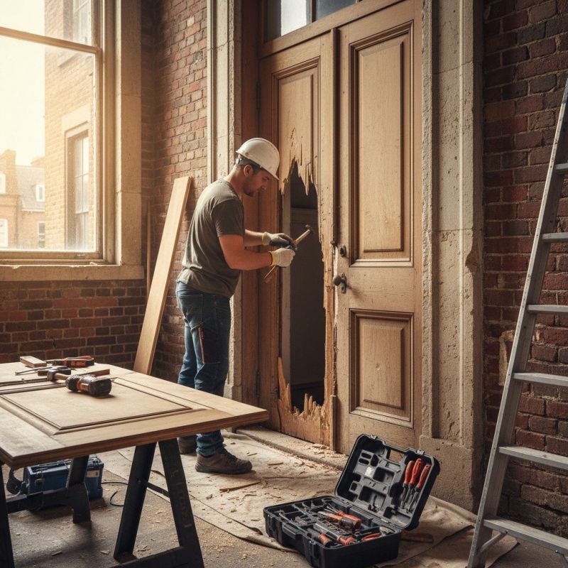 Wood Door Repair in Kansas City, KS